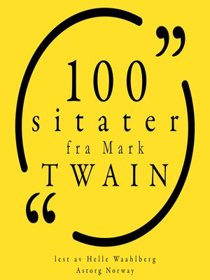 100 sitater fra Mark Twain - Audiobook